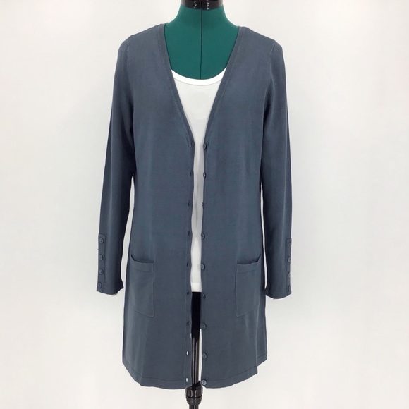 Yest Yaella Thigh Length Cardigan with Pockets, 8 - Picture 9 of 16